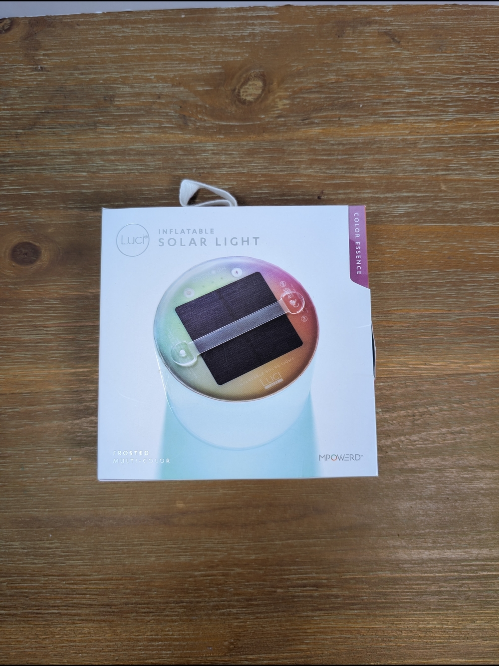 Luci Inflatable Solar Light by MPOWERD Color Essence Frosted Multi-Color Lantern